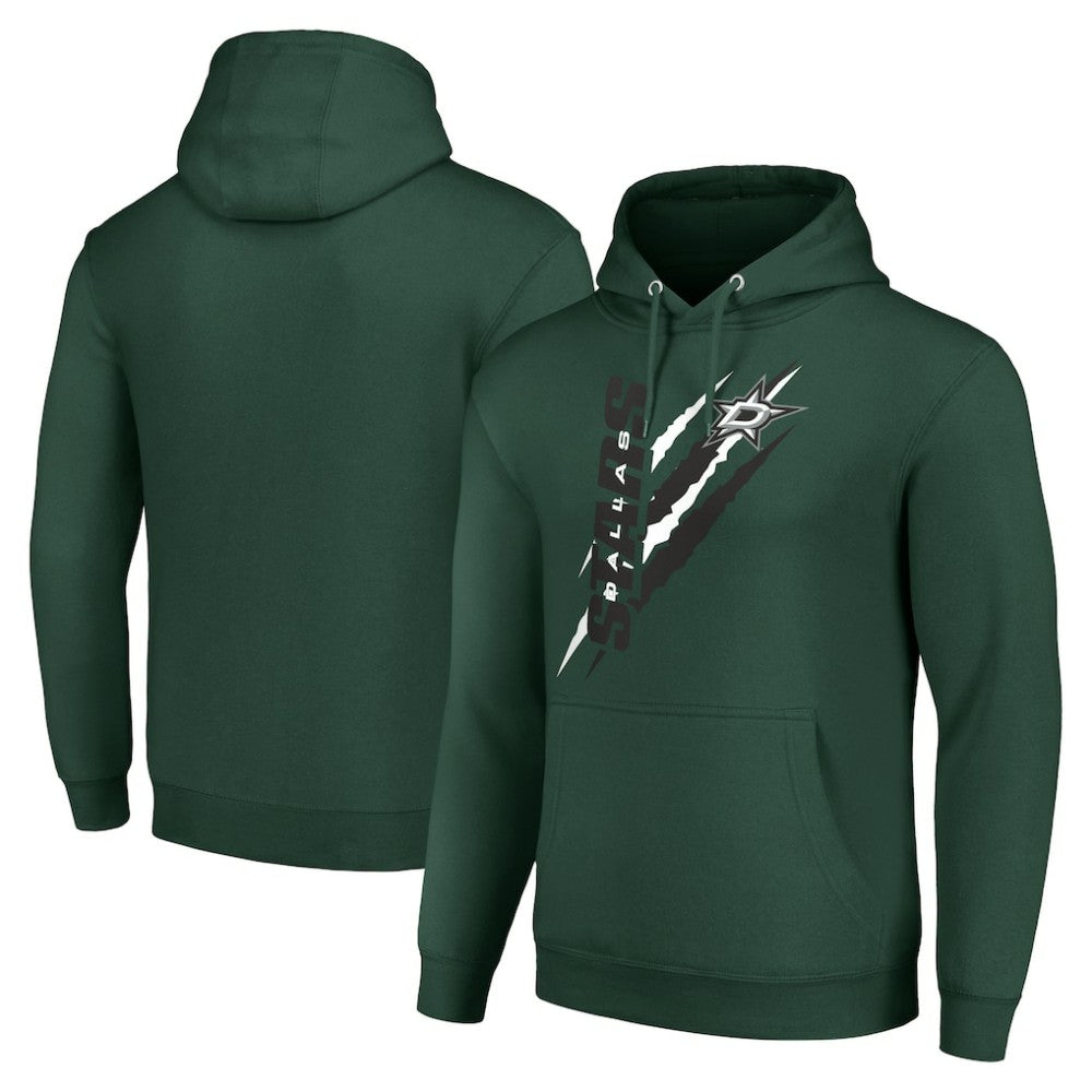 Dallas Stars Starter Color Scratch Fleece Pullover Hoodie On Sale
