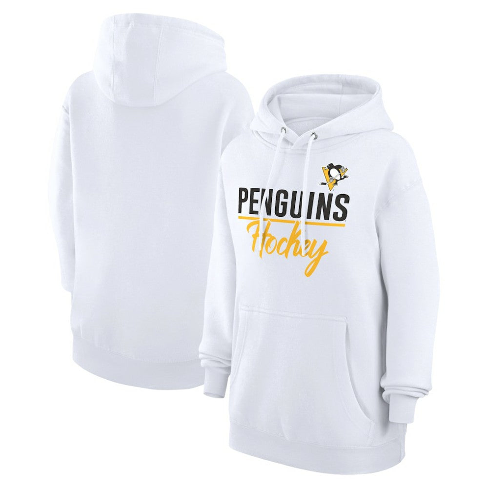 Pittsburgh Penguins G-III 4Her by Carl Banks Women's Team Fleece Pullover Hoodie For Sale