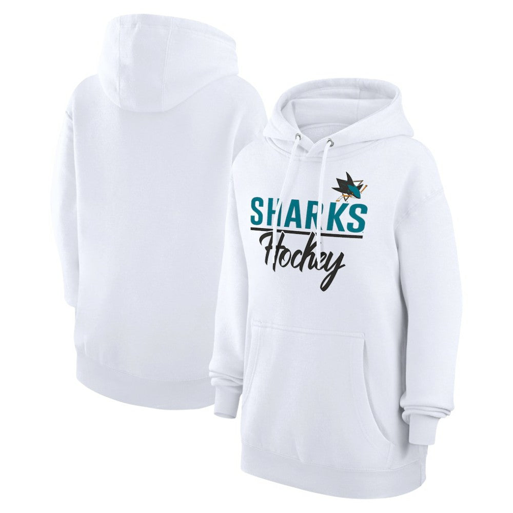 San Jose Sharks G-III 4Her by Carl Banks Women's Team Fleece Pullover Hoodie On Sale
