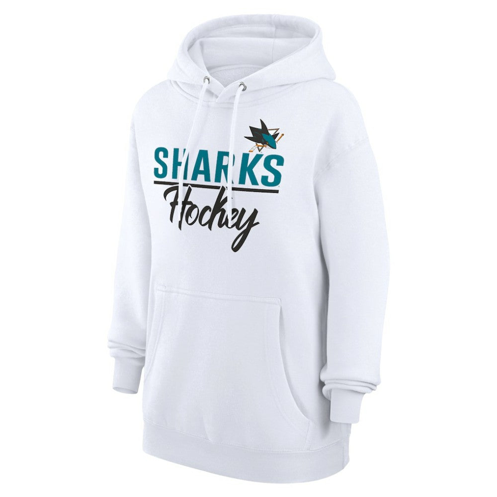 San Jose Sharks G-III 4Her by Carl Banks Women's Team Fleece Pullover Hoodie On Sale