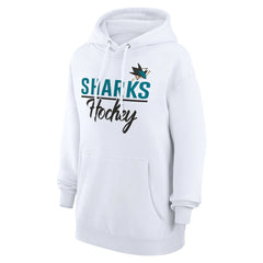 San Jose Sharks G-III 4Her by Carl Banks Women's Team Fleece Pullover Hoodie On Sale