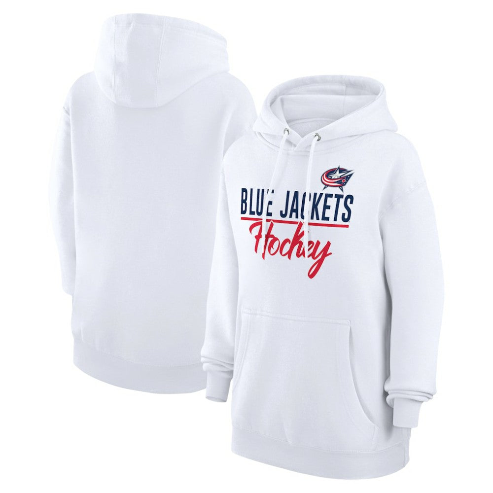 Columbus Blue Jackets G-III 4Her by Carl Banks Women's Team Fleece Pullover Hoodie For Sale