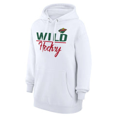 Minnesota Wild G-III 4Her by Carl Banks Women's Team Fleece Pullover Hoodie Outlet