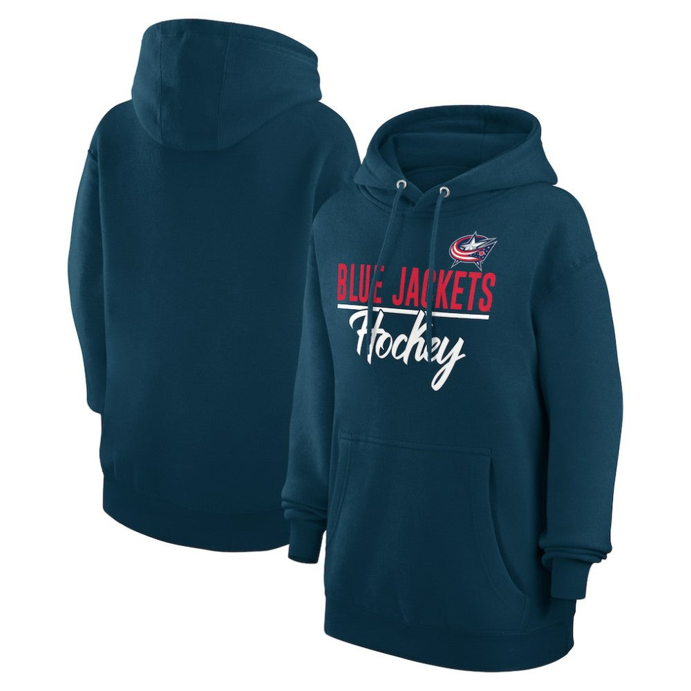 Columbus Blue Jackets G-III 4Her by Carl Banks Women's Team Fleece Pullover Hoodie For Sale