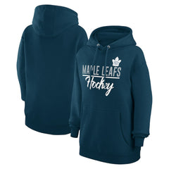 Toronto Maple Leafs G-III 4Her by Carl Banks Women's Team Fleece Pullover Hoodie On Sale