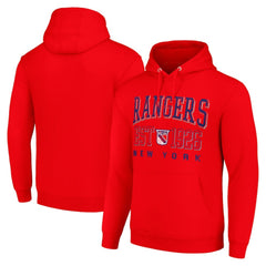 New York Rangers Starter Retro Graphic Pullover Hoodie Discount