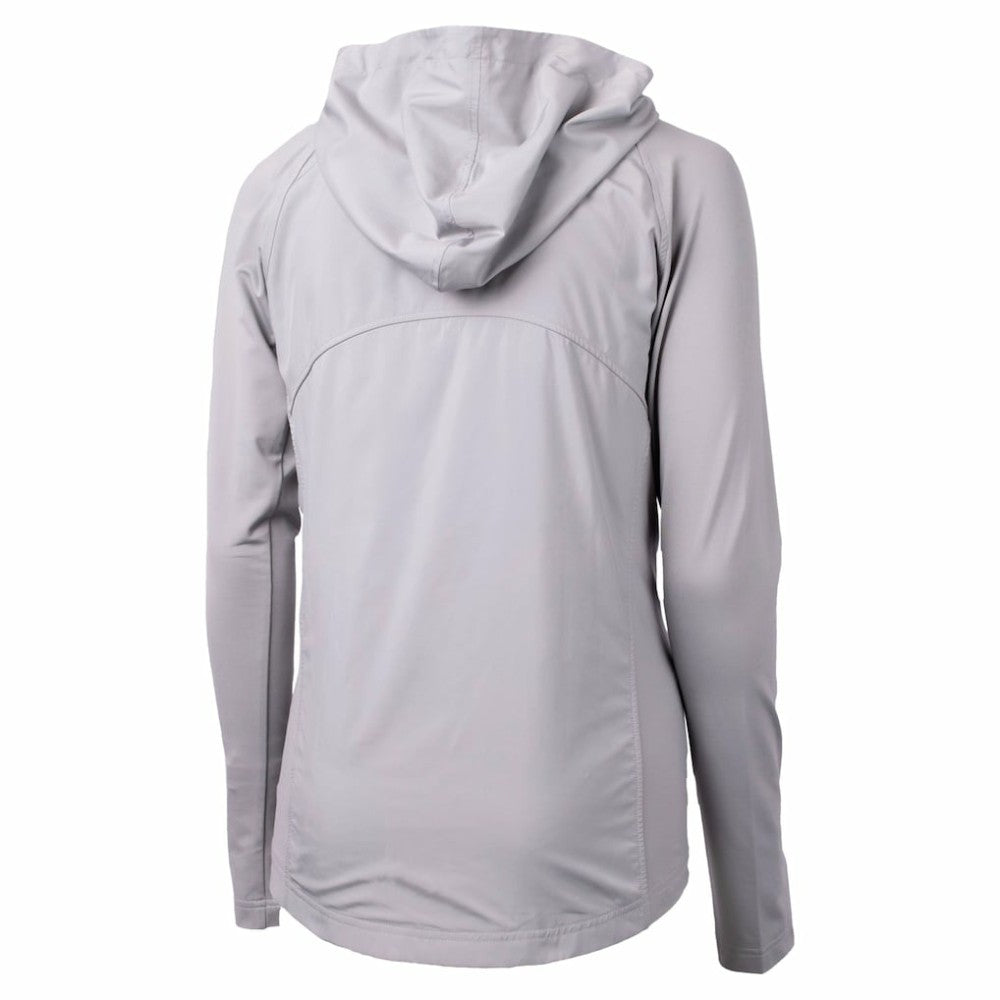 San Diego Padres Cutter & Buck Women's City Connect Adapt Eco Knit Hybrid Recycled Full-Zip Hoodie | MLB New