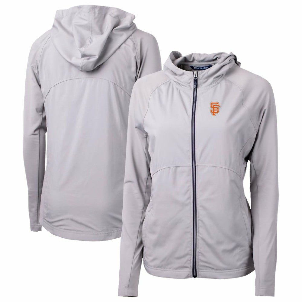 San Francisco Giants Cutter & Buck Women's City Connect Adapt Eco Knit Hybrid Recycled Full-Zip Hoodie | MLB Shop