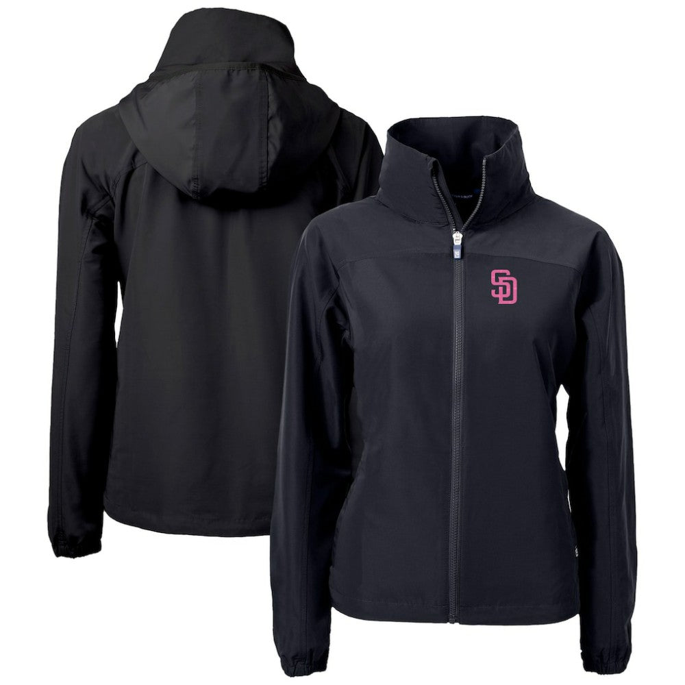 San Diego Padres Cutter & Buck Women's City Connect Charter Eco Recycled Full-Zip Jacket | MLB Online