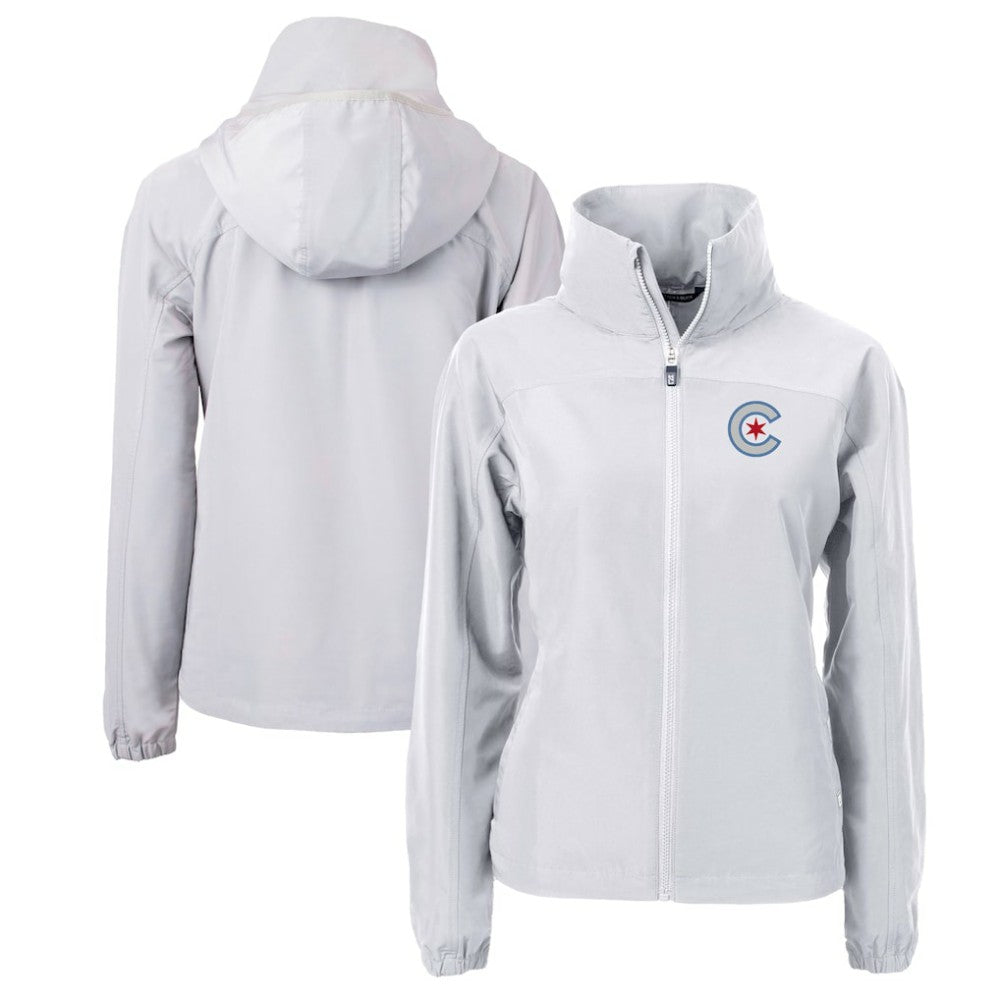 Chicago Cubs Cutter & Buck Women's City Connect Charter Eco Recycled Full-Zip Jacket | MLB Shop