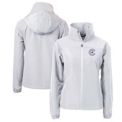 Chicago Cubs Cutter & Buck Women's City Connect Charter Eco Recycled Full-Zip Jacket | MLB Shop