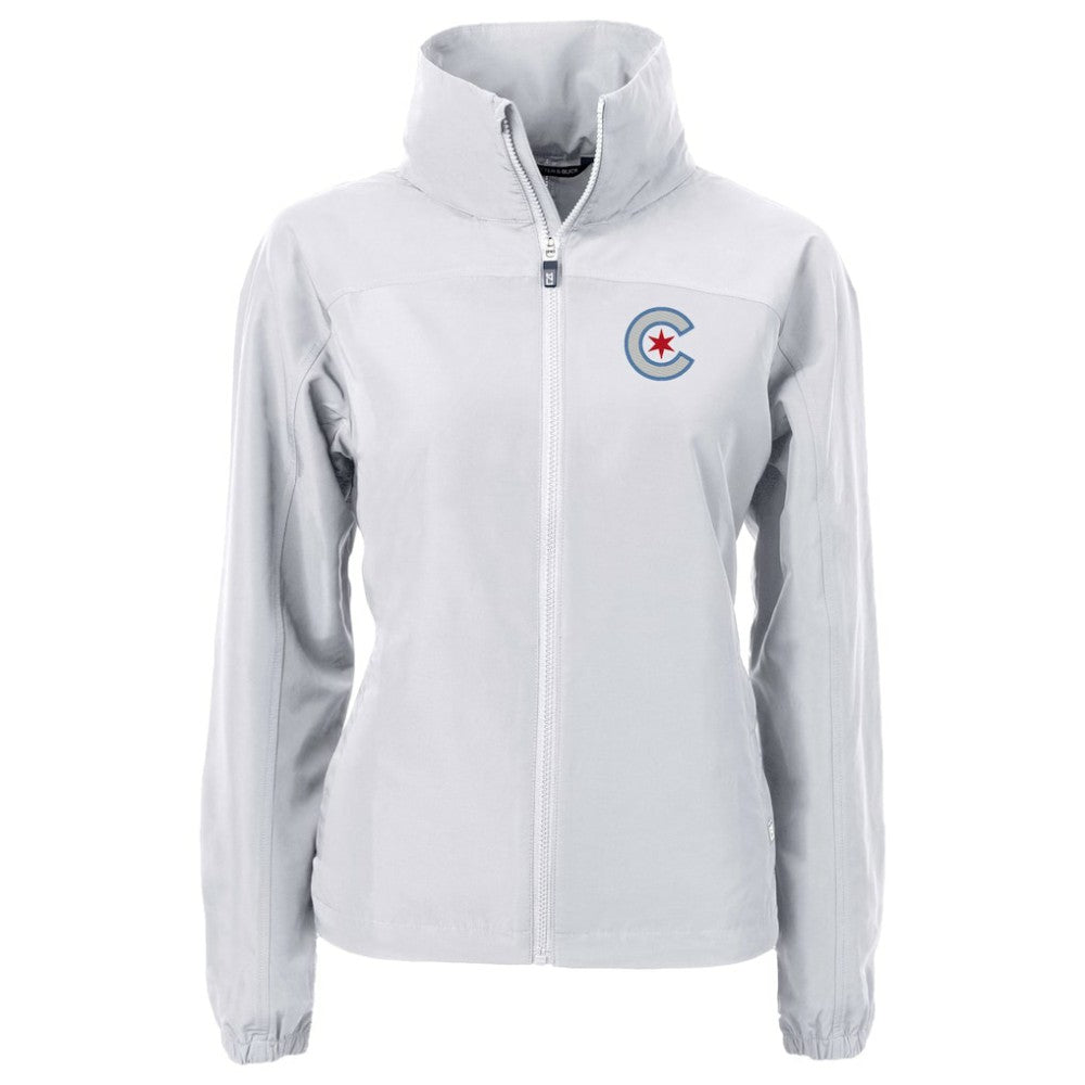 Chicago Cubs Cutter & Buck Women's City Connect Charter Eco Recycled Full-Zip Jacket | MLB Shop