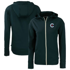 Chicago Cubs Cutter & Buck Women's City Connect Daybreak Eco Recycled Full-Zip Hoodie | MLB Sale