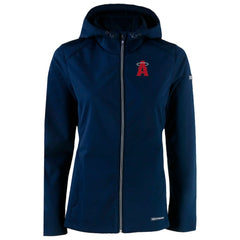 Los Angeles Angels Cutter & Buck Women's City Connect Evoke Eco Softshell Recycled Full-Zip Hoodie Jacket | MLB On Sale