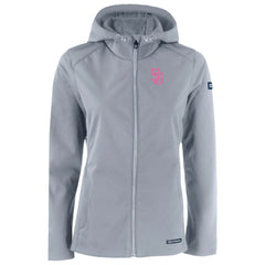 San Diego Padres Cutter & Buck Women's City Connect Evoke Eco Softshell Recycled Full-Zip Hoodie Jacket | MLB US
