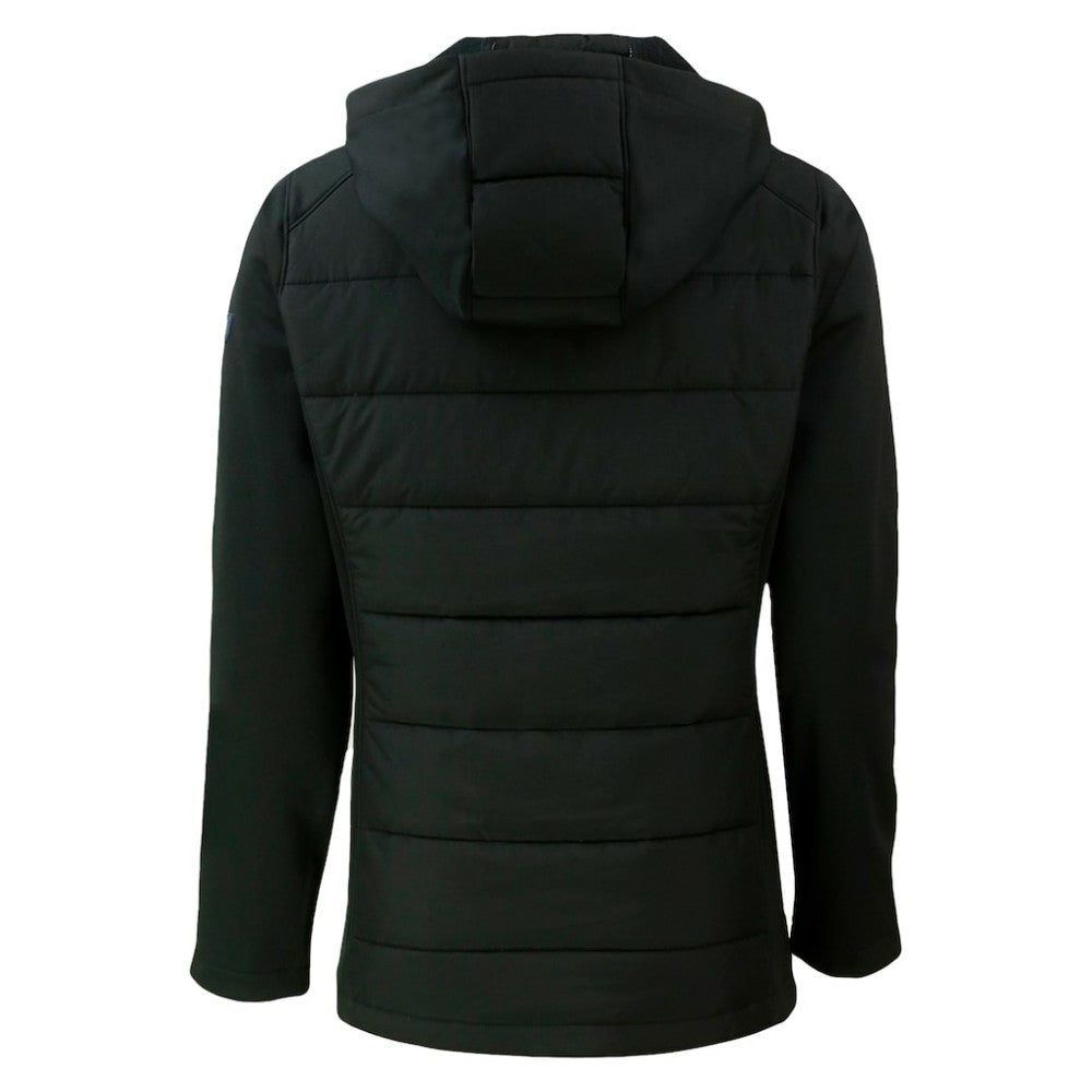 San Diego Padres Cutter & Buck Women's City Connect Evoke Hybrid Eco Softshell Recycled Full-Zip Hoodie Jacket | MLB Outlet