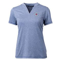 Chicago Cubs Cutter & Buck Women's City Connect Forge Heathered Stretch Blade Top | MLB Outlet