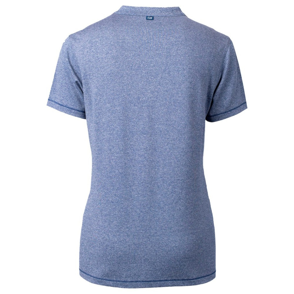 Chicago Cubs Cutter & Buck Women's City Connect Forge Heathered Stretch Blade Top | MLB Outlet