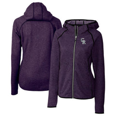Colorado Rockies Cutter & Buck Women's City Connect Mainsail Full-Zip Hooded Jacket | MLB Outlet