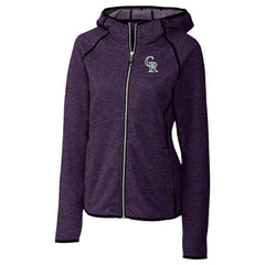 Colorado Rockies Cutter & Buck Women's City Connect Mainsail Full-Zip Hooded Jacket | MLB Outlet