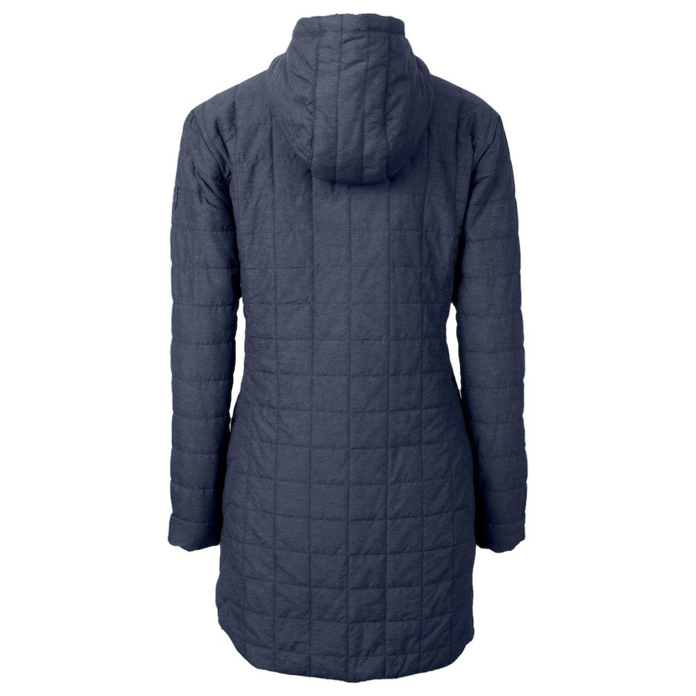 Chicago Cubs Cutter & Buck Women's City Connect Rainier PrimaLoft Eco Insulated Hooded Long Coat | MLB US