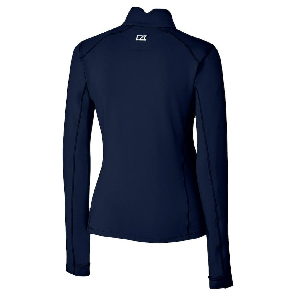 Chicago Cubs Cutter & Buck Women's City Connect Traverse Stretch Quarter-Zip Pullover Top | MLB New