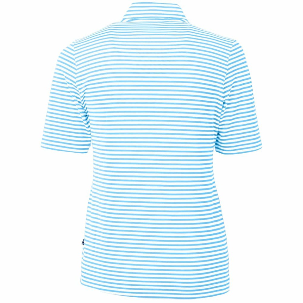 Chicago Cubs Cutter & Buck Women's City Connect Virtue Eco Pique Stripe Recycled Top | MLB Sale