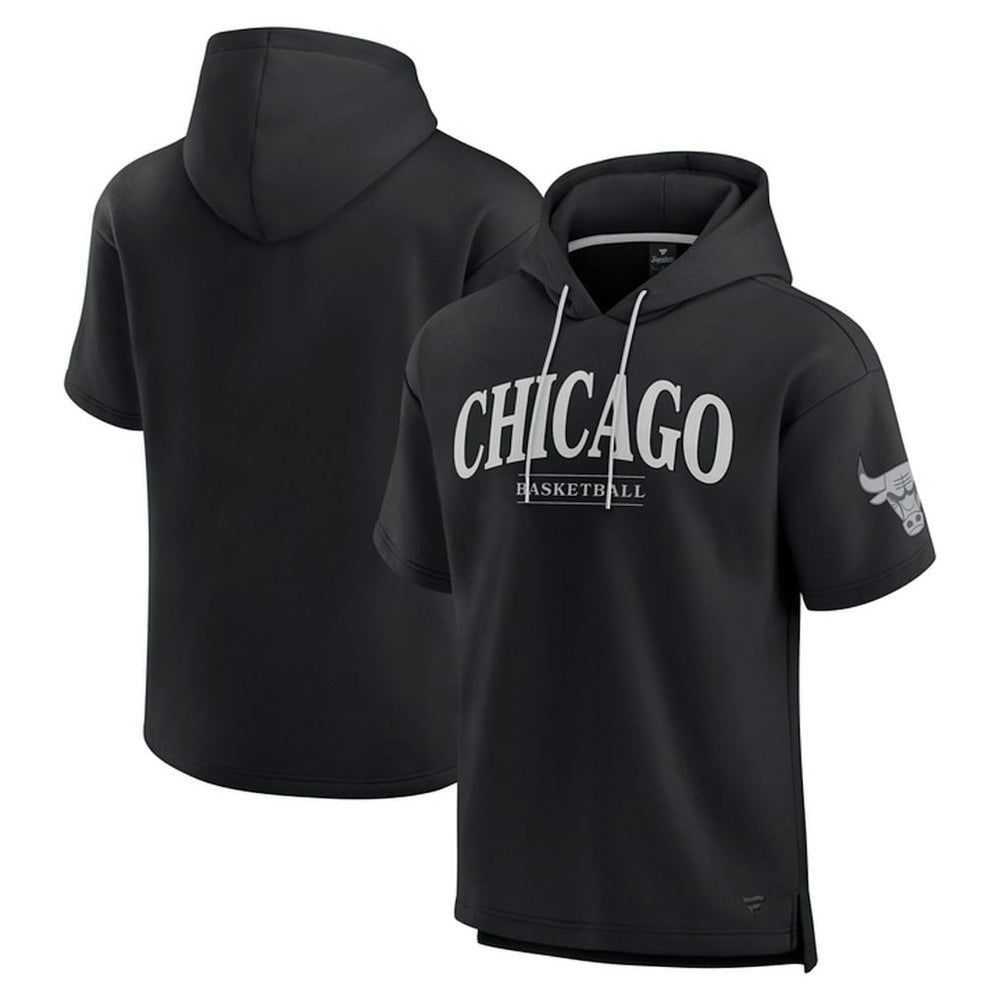 Chicago Bulls Elements Ready Short Sleeve Pullover Hoodie Discount