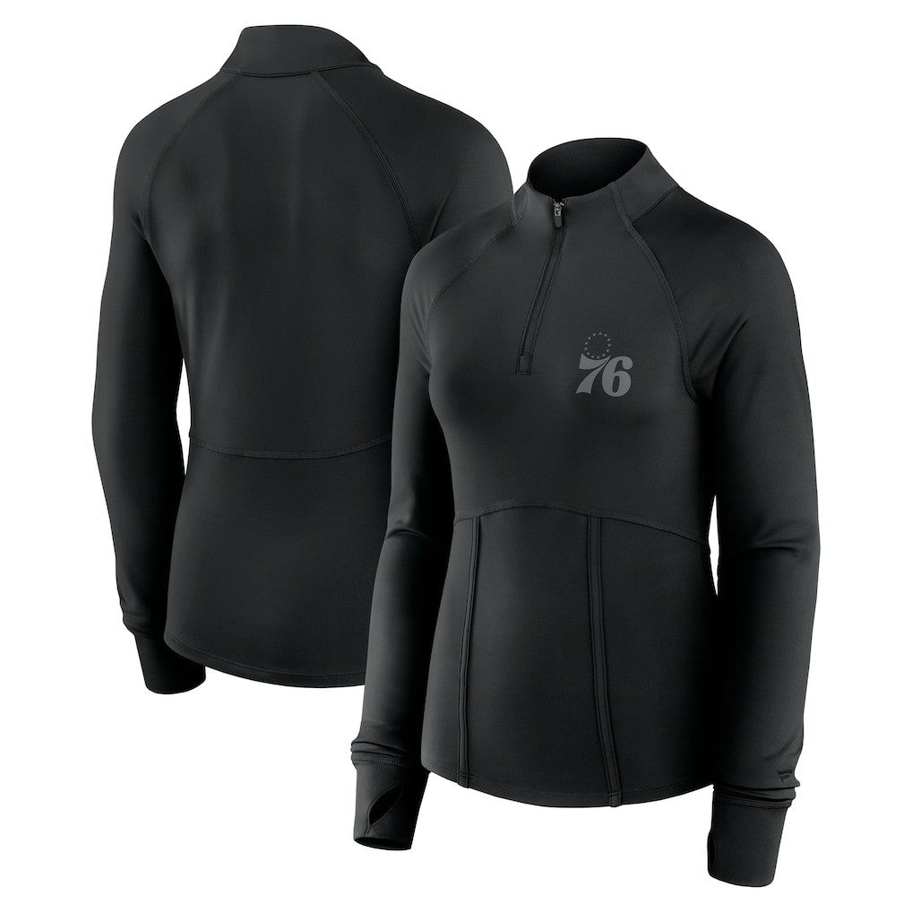 Philadelphia 76ers Women's Elements Match Raglan Quarter-Zip Top Discount