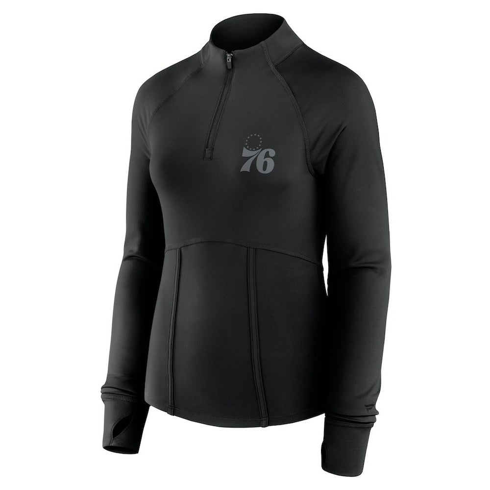 Philadelphia 76ers Women's Elements Match Raglan Quarter-Zip Top Discount