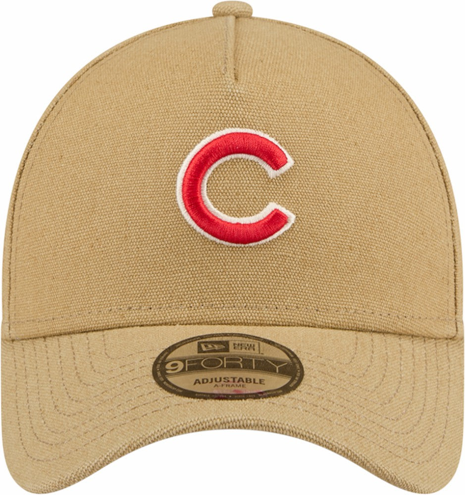Chicago Cubs New Era Logo Essentials 9FORTY A-Frame Adjustable Hat | MLB Sale