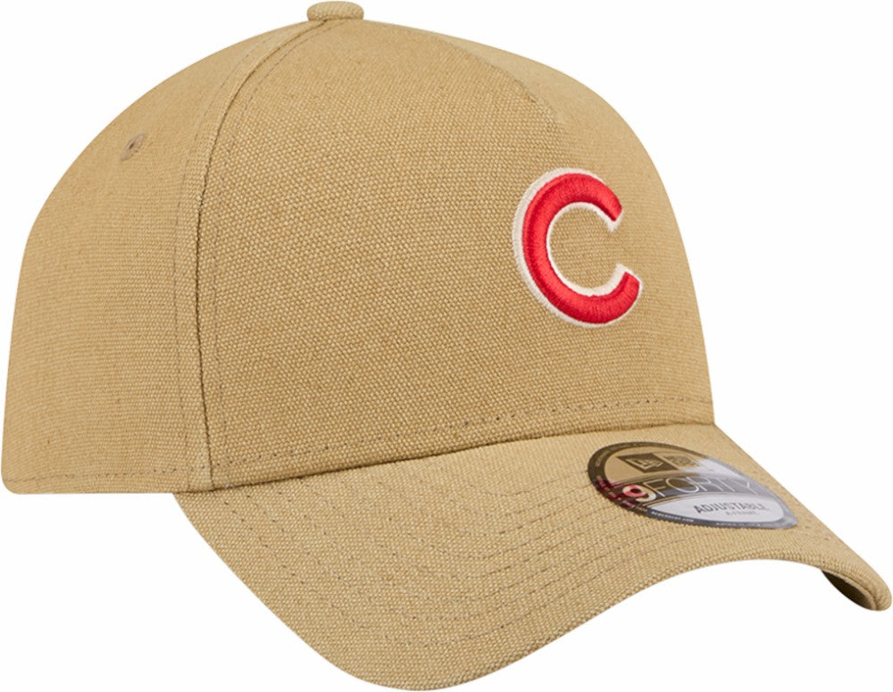 Chicago Cubs New Era Logo Essentials 9FORTY A-Frame Adjustable Hat | MLB Sale