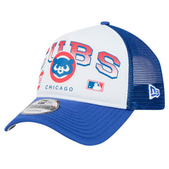 Chicago Cubs New Era Retro Wordmark 9FORTY A-Frame Trucker Adjustable Hat | MLB Online