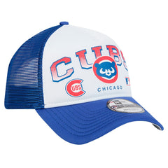 Chicago Cubs New Era Retro Wordmark 9FORTY A-Frame Trucker Adjustable Hat | MLB Online