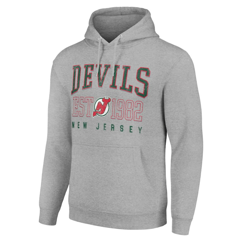 New Jersey Devils Starter Retro Graphic Pullover Hoodie On Sale