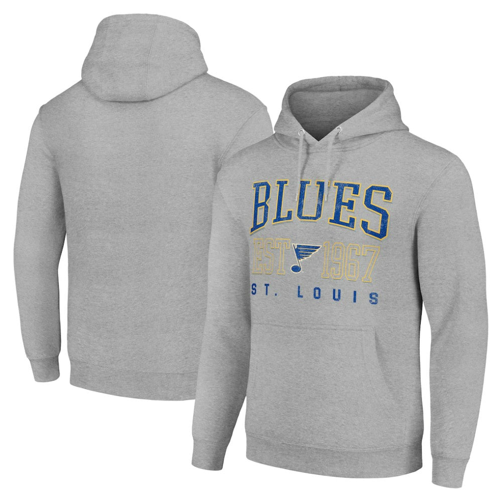 St. Louis Blues Starter Retro Graphic Pullover Hoodie On Sale