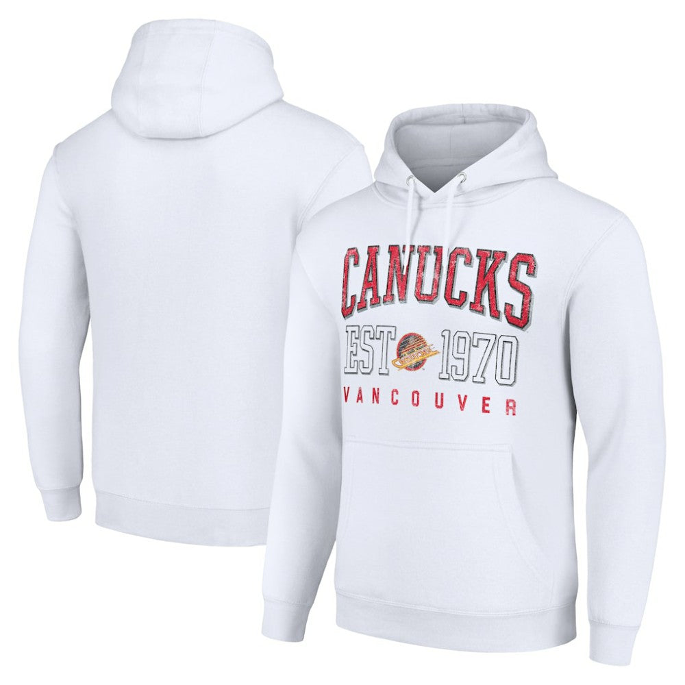 Vancouver Canucks Starter Retro Graphic Pullover Hoodie Sale