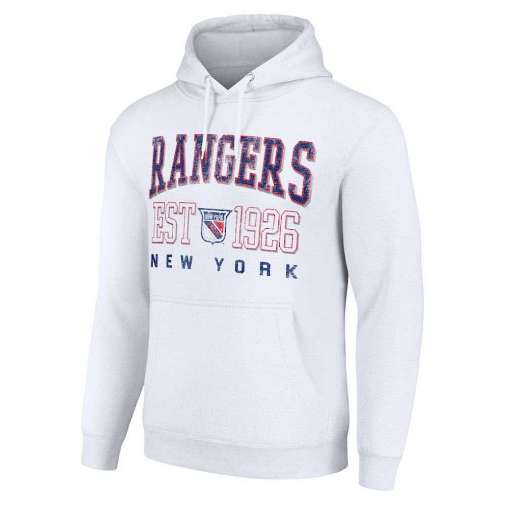 New York Rangers Starter Retro Graphic Pullover Hoodie On Sale