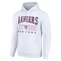 New York Rangers Starter Retro Graphic Pullover Hoodie On Sale