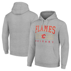 Calgary Flames Starter Retro Graphic Pullover Hoodie On Sale