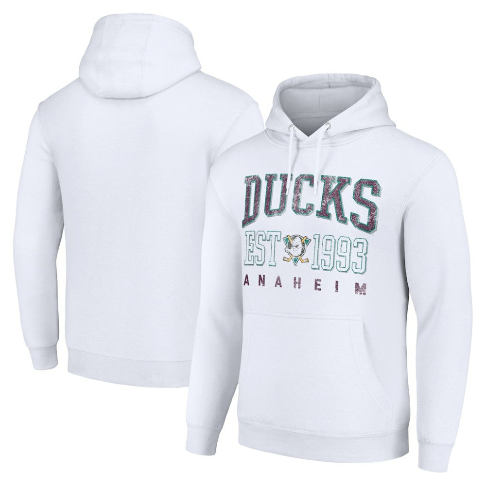 Anaheim Ducks Starter Retro Graphic Pullover Hoodie On Sale