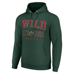 Minnesota Wild Starter Graphic Pullover Hoodie Outlet