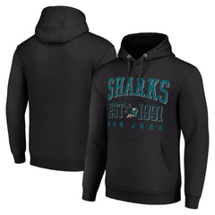 San Jose Sharks Starter Graphic Pullover Hoodie On Sale