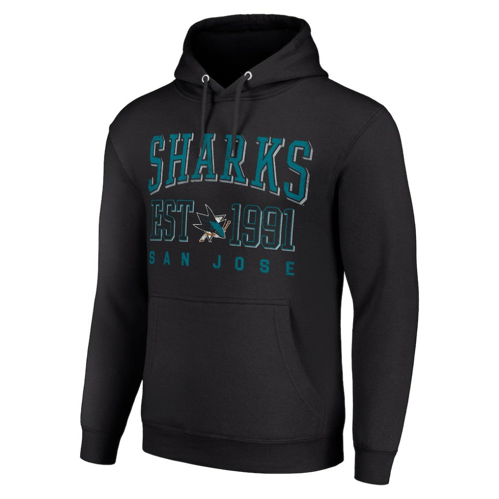 San Jose Sharks Starter Graphic Pullover Hoodie On Sale