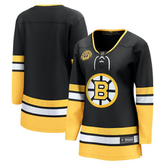Boston Bruins Fanatics Women's Alternate 100th Anniversary Breakaway Jersey Sale