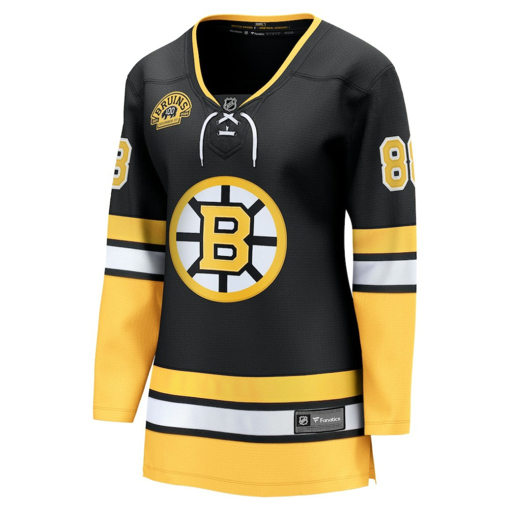David Pastrnak Boston Bruins Fanatics Women's 100th Anniversary Breakaway Jersey Discount