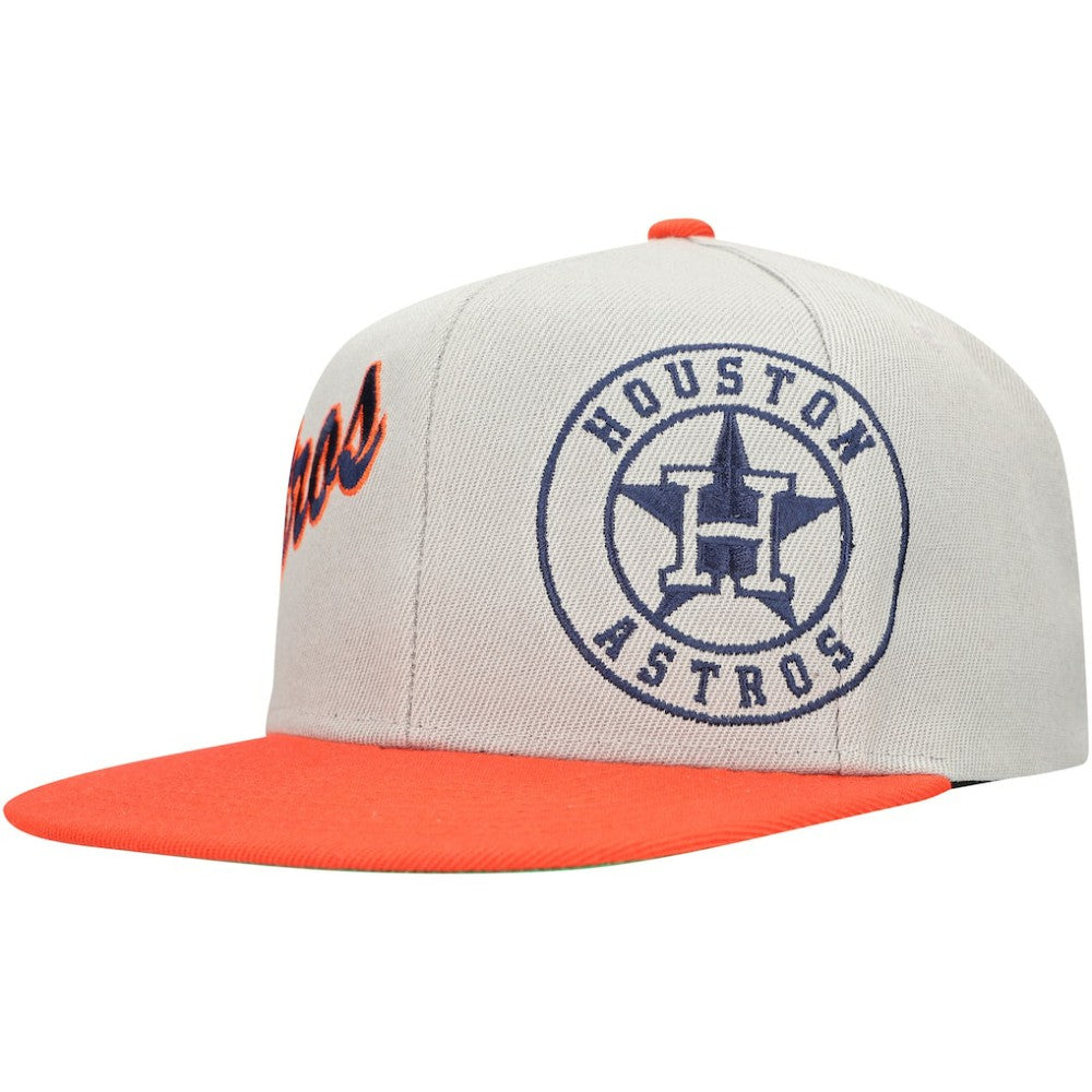 Houston Astros Mitchell & Ness Knock Out Panel Snapback Hat | MLB Discount