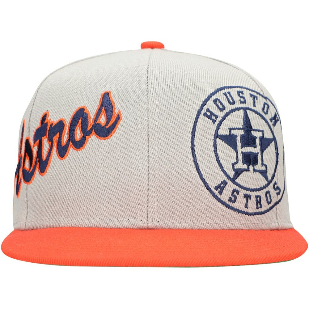 Houston Astros Mitchell & Ness Knock Out Panel Snapback Hat | MLB Discount