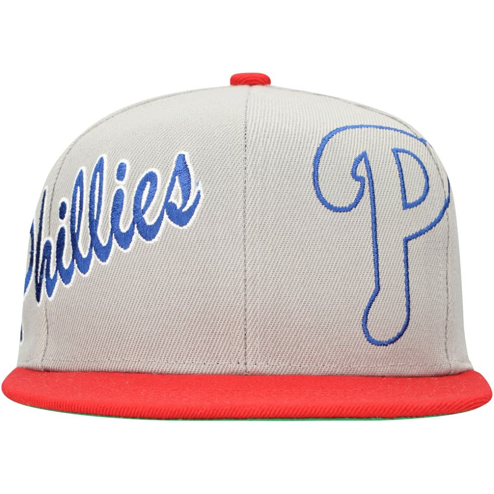 Philadelphia Phillies Mitchell & Ness Knock Out Panel Snapback Hat | MLB For sale