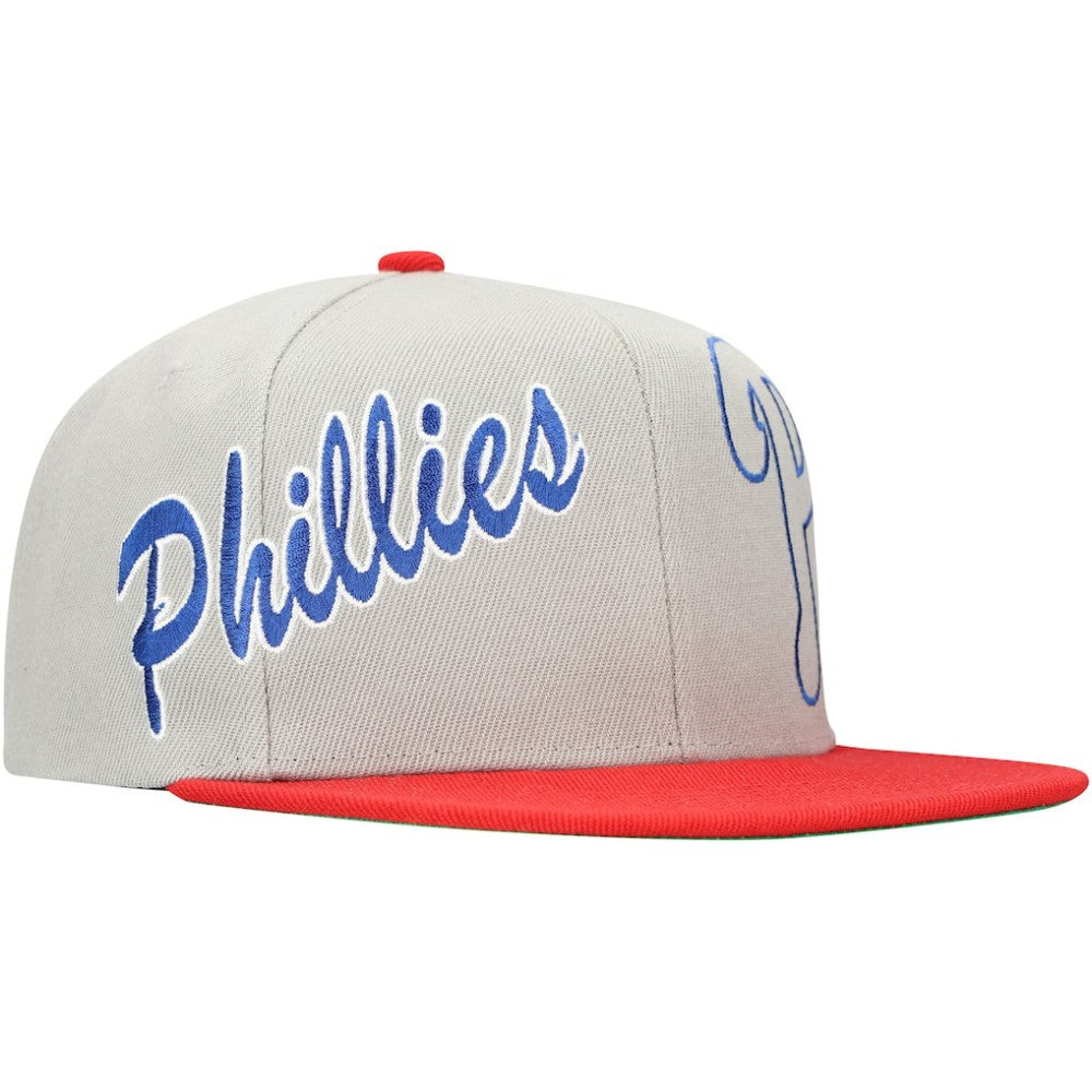 Philadelphia Phillies Mitchell & Ness Knock Out Panel Snapback Hat | MLB For sale